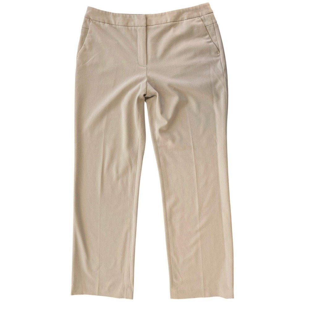 Rafaella Relaxed High Waist Wide Leg Khaki Dress Pants Size 10‎ Business Casual